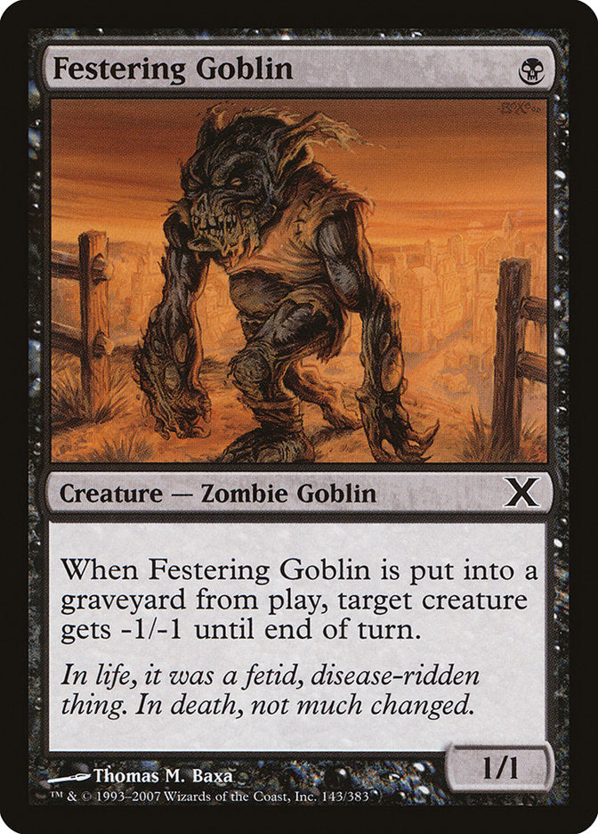 Festering Goblin [Tenth Edition] | Impulse Games and Hobbies