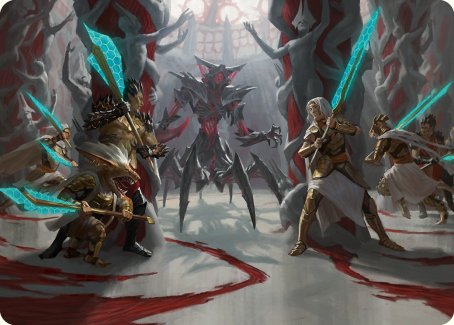 Goldwardens' Gambit Art Card [Phyrexia: All Will Be One Art Series] | Impulse Games and Hobbies
