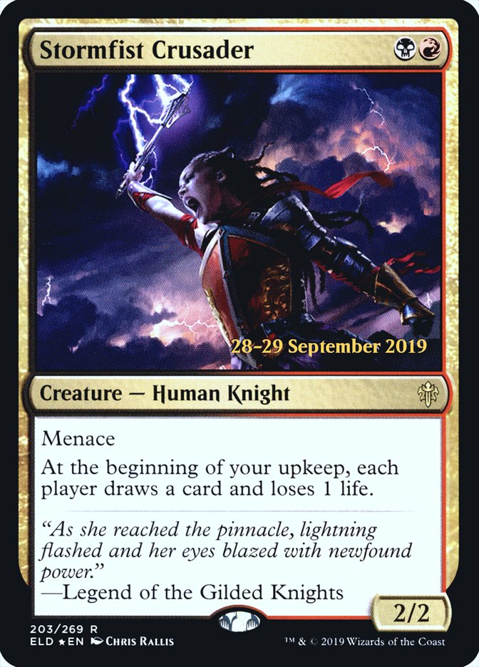 Stormfist Crusader  [Throne of Eldraine Prerelease Promos] | Impulse Games and Hobbies