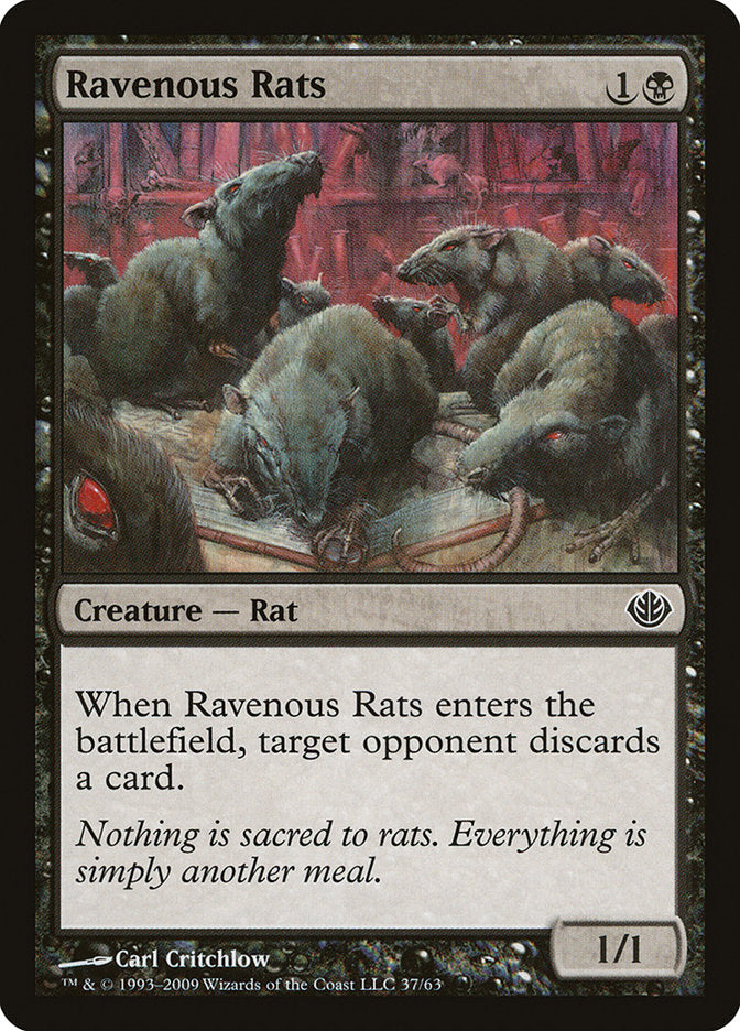 Ravenous Rats [Duel Decks: Garruk vs. Liliana] | Impulse Games and Hobbies