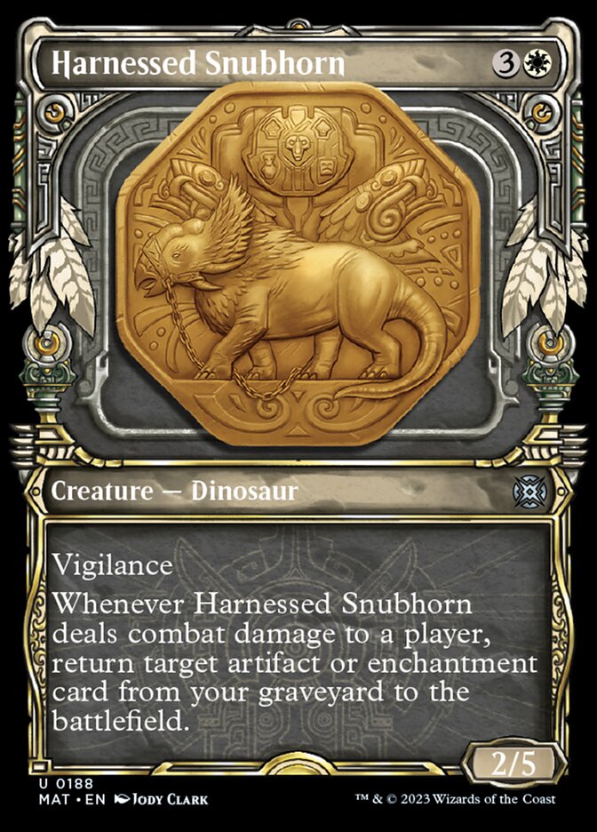 Harnessed Snubhorn (Showcase Halo Foil) [March of the Machine: The Aftermath] | Impulse Games and Hobbies
