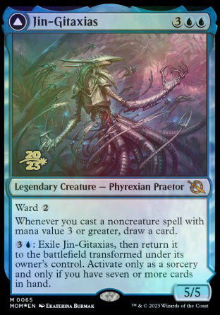 Jin-Gitaxias // The Great Synthesis [March of the Machine Prerelease Promos] | Impulse Games and Hobbies