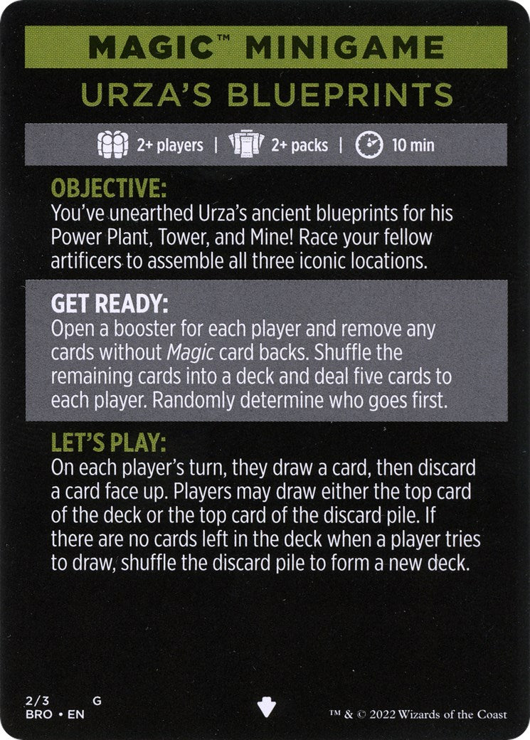 Urza's Blueprints (Magic Minigame) [The Brothers' War Minigame] | Impulse Games and Hobbies