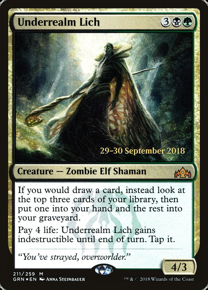 Underrealm Lich [Guilds of Ravnica Prerelease Promos] | Impulse Games and Hobbies