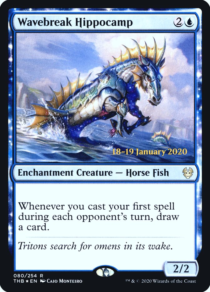 Wavebreak Hippocamp [Theros Beyond Death Prerelease Promos] | Impulse Games and Hobbies