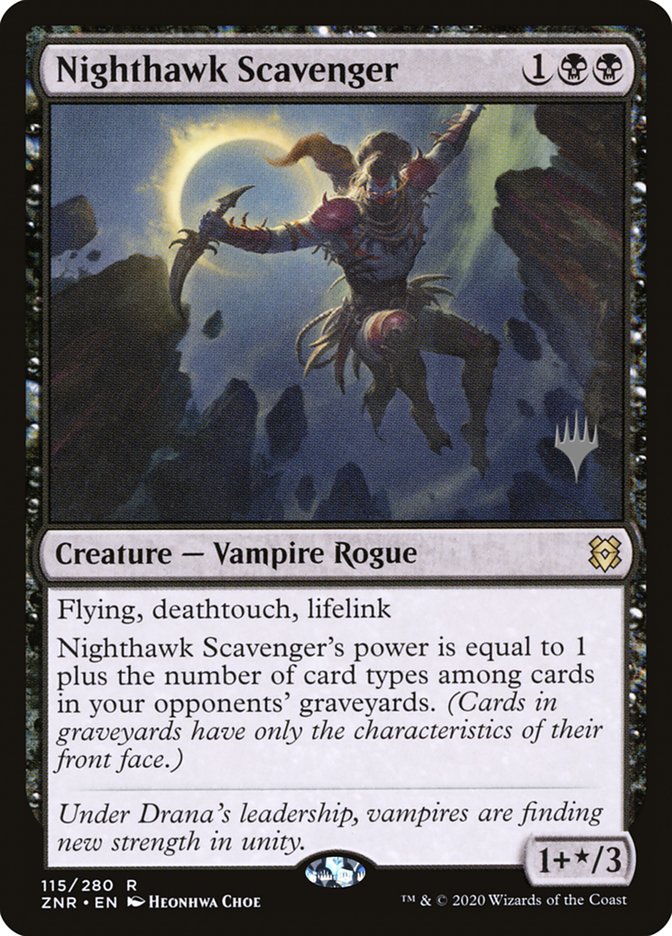 Nighthawk Scavenger (Promo Pack) [Zendikar Rising Promos] | Impulse Games and Hobbies