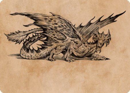 Ancient Brass Dragon Art Card (49) [Commander Legends: Battle for Baldur's Gate Art Series] | Impulse Games and Hobbies