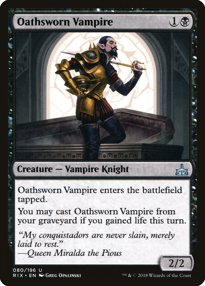 Oathsworn Vampire [Rivals of Ixalan] | Impulse Games and Hobbies