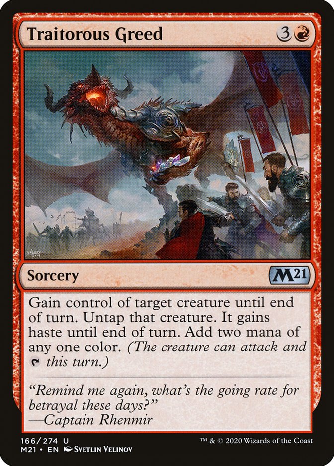 Traitorous Greed [Core Set 2021] | Impulse Games and Hobbies