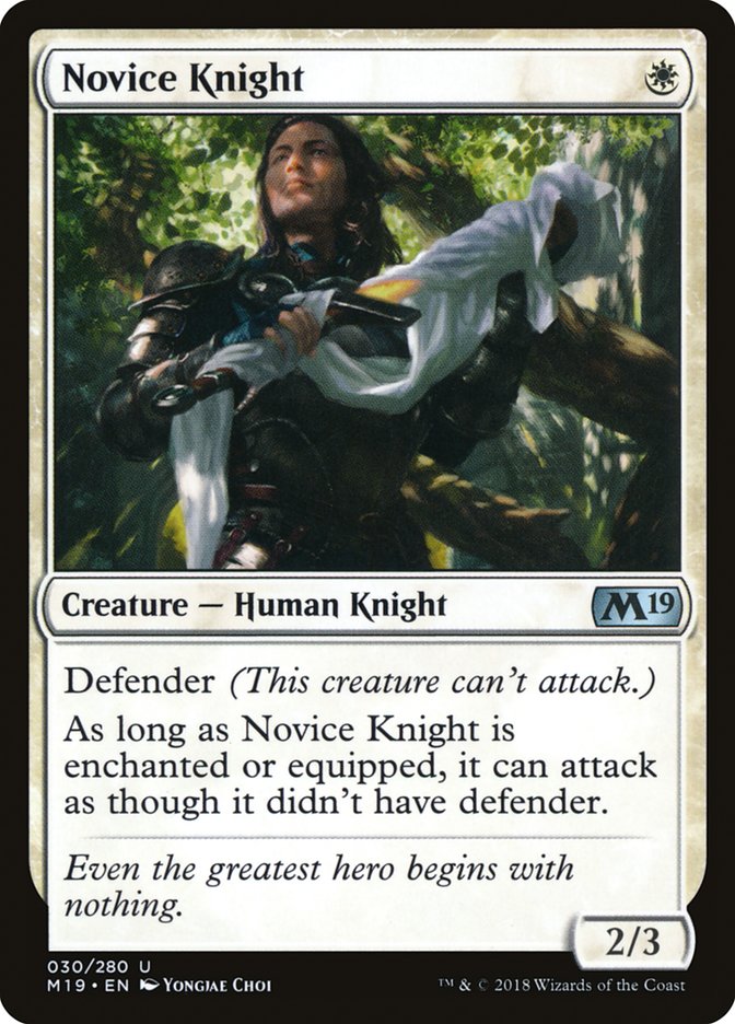 Novice Knight [Core Set 2019] | Impulse Games and Hobbies