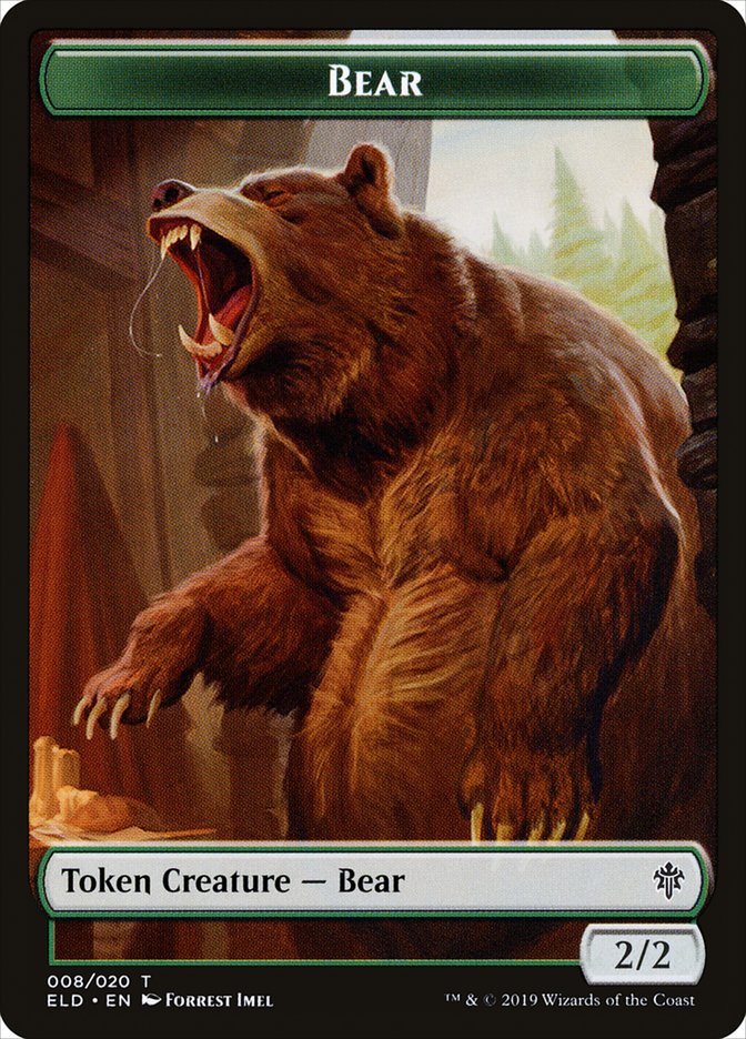Bear [Throne of Eldraine Tokens] | Impulse Games and Hobbies
