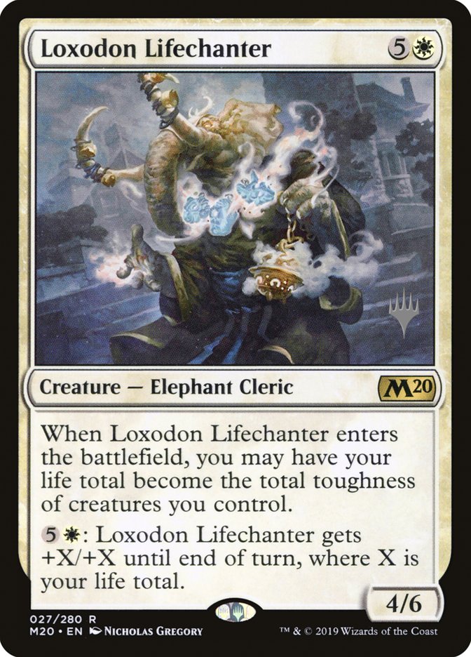 Loxodon Lifechanter (Promo Pack) [Core Set 2020 Promos] | Impulse Games and Hobbies