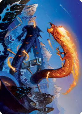 Atsushi, the Blazing Sky 1 Art Card [Kamigawa: Neon Dynasty Art Series] | Impulse Games and Hobbies