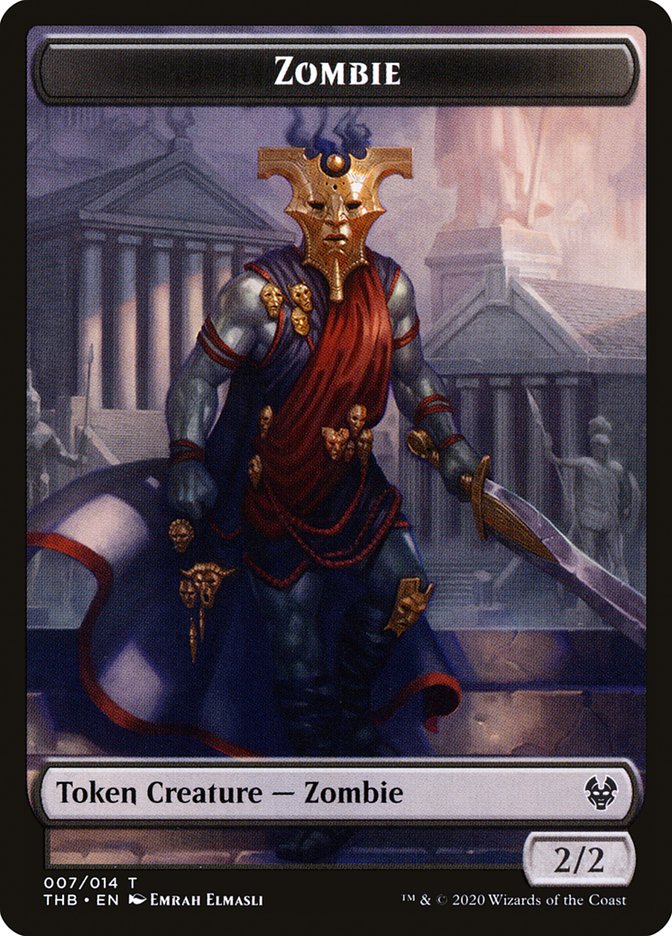 Zombie Token [Theros Beyond Death Tokens] | Impulse Games and Hobbies