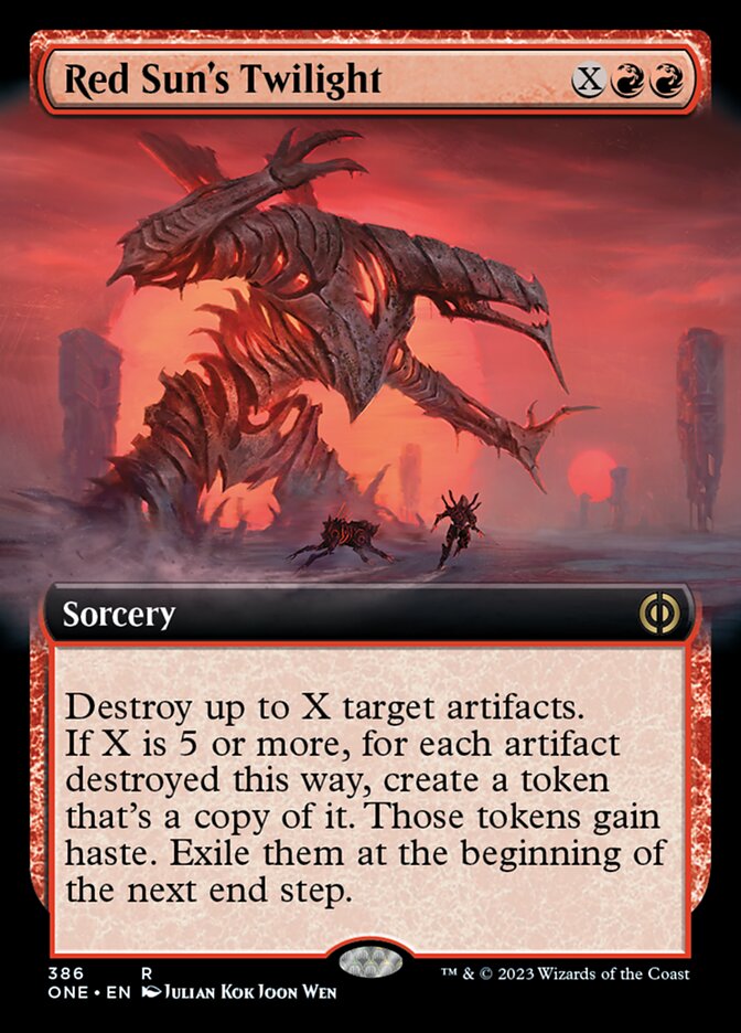 Red Sun's Twilight (Extended Art) [Phyrexia: All Will Be One] | Impulse Games and Hobbies