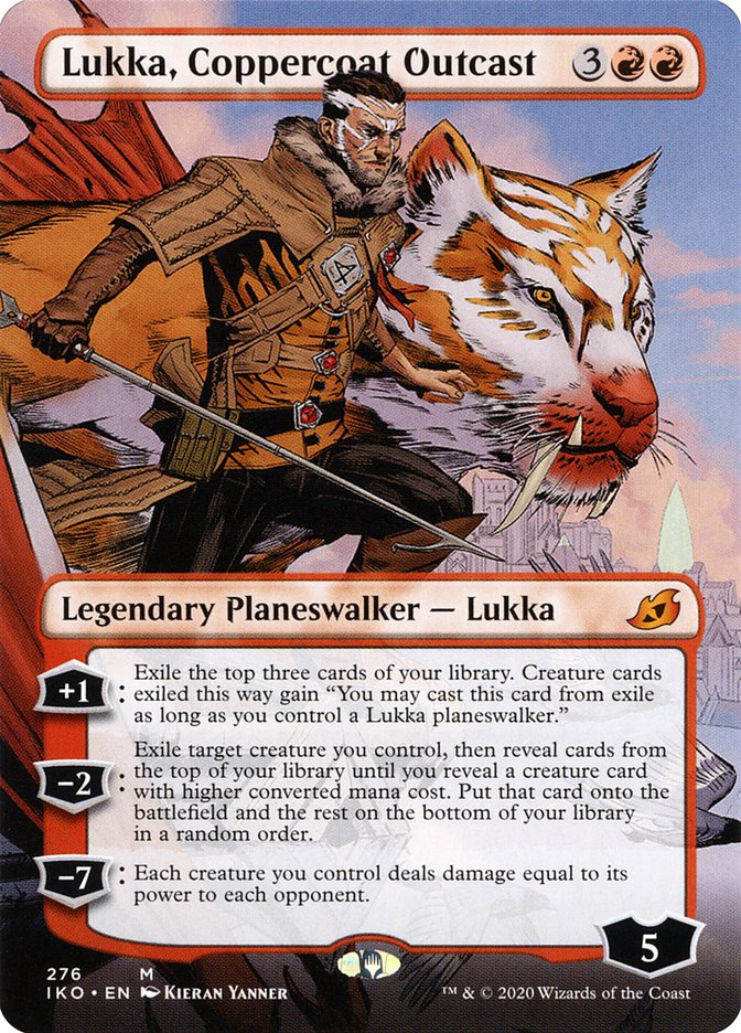 Lukka, Coppercoat Outcast (Borderless) [Ikoria: Lair of Behemoths] | Impulse Games and Hobbies