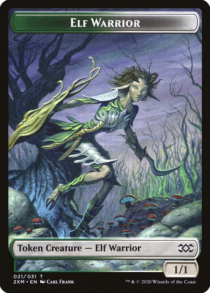 Elf Warrior Token [Double Masters Tokens] | Impulse Games and Hobbies