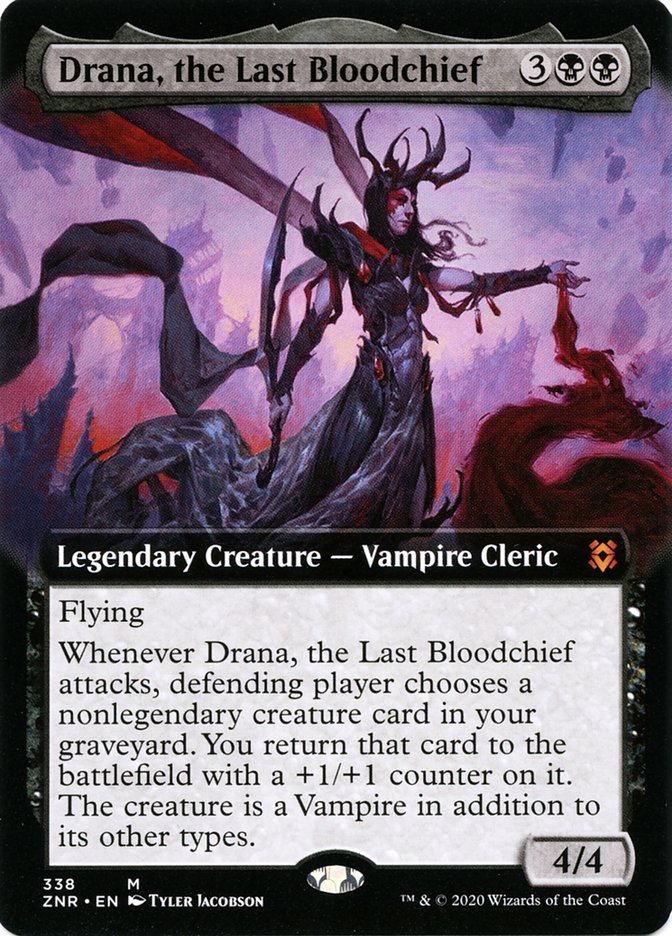 Drana, the Last Bloodchief (Extended Art) [Zendikar Rising] | Impulse Games and Hobbies