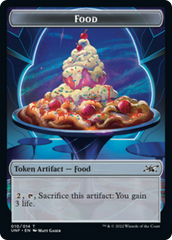 Clown Robot (003) // Food (010) Double-sided Token [Unfinity Tokens] | Impulse Games and Hobbies