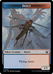 Soldier // Insect Double-Sided Token [March of the Machine Commander Tokens] | Impulse Games and Hobbies