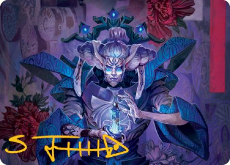 Tameshi, Reality Architect 1 Art Card (Gold-Stamped Signature) [Kamigawa: Neon Dynasty Art Series] | Impulse Games and Hobbies