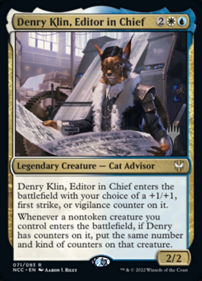 Denry Klin, Editor in Chief (Promo Pack) [Streets of New Capenna Commander Promos] | Impulse Games and Hobbies