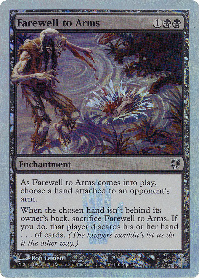 Farewell to Arms (Alternate Foil) [Unhinged] | Impulse Games and Hobbies