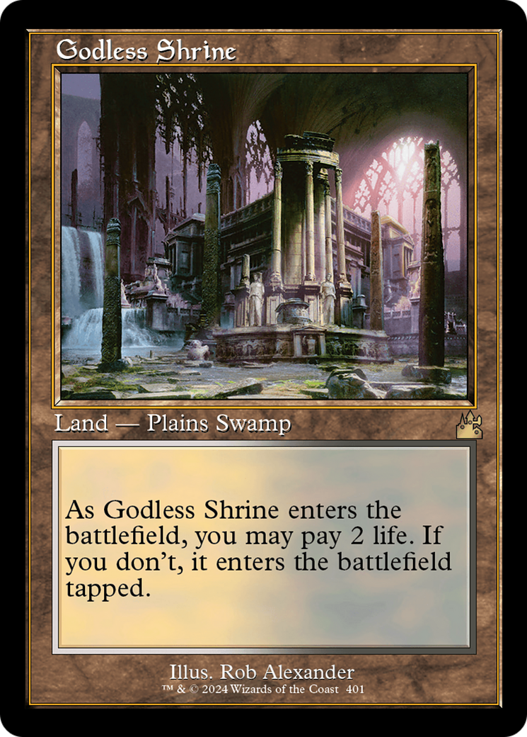 Godless Shrine (Retro) [Ravnica Remastered] | Impulse Games and Hobbies