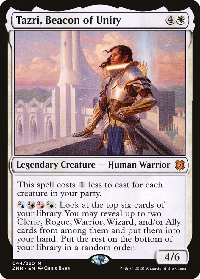 Tazri, Beacon of Unity (Promo Pack) [Zendikar Rising Promos] | Impulse Games and Hobbies