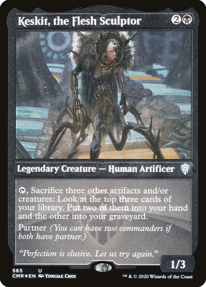 Keskit, the Flesh Sculptor (Etched) [Commander Legends] | Impulse Games and Hobbies