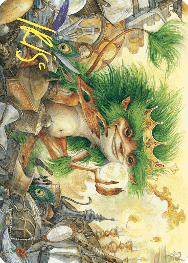 Knickknack Ouphe Art Card (Gold-Stamped Signature) [Wilds of Eldraine Art Series] | Impulse Games and Hobbies
