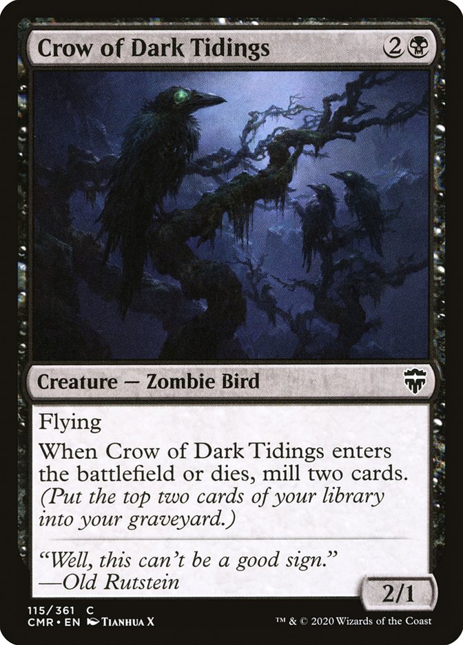 Crow of Dark Tidings [Commander Legends] | Impulse Games and Hobbies