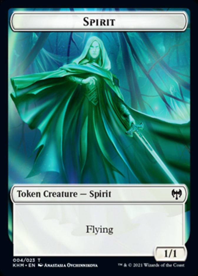 Spirit Token [Kaldheim Tokens] | Impulse Games and Hobbies