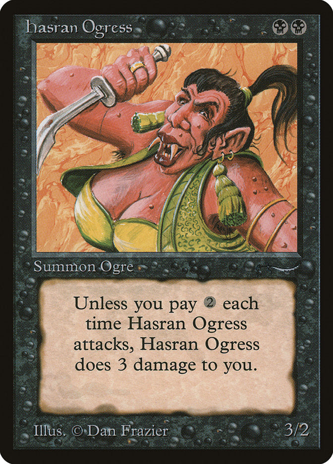 Hasran Ogress (Dark Mana Cost) [Arabian Nights] | Impulse Games and Hobbies