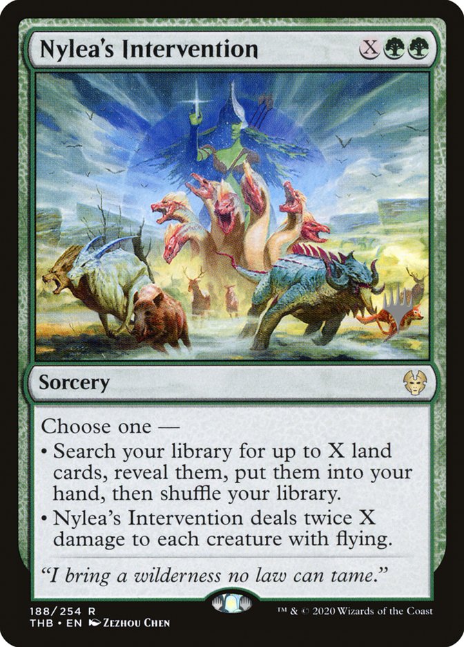 Nylea's Intervention (Promo Pack) [Theros Beyond Death Promos] | Impulse Games and Hobbies