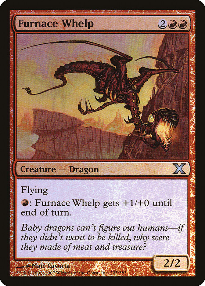 Furnace Whelp (Premium Foil) [Tenth Edition] | Impulse Games and Hobbies