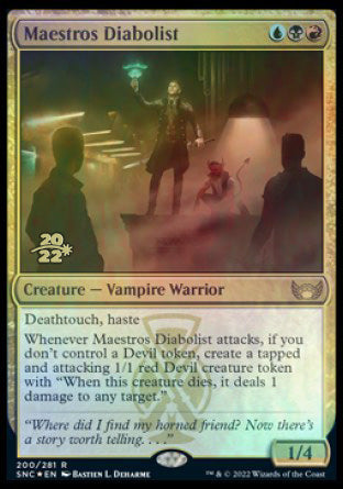 Maestros Diabolist [Streets of New Capenna Prerelease Promos] | Impulse Games and Hobbies