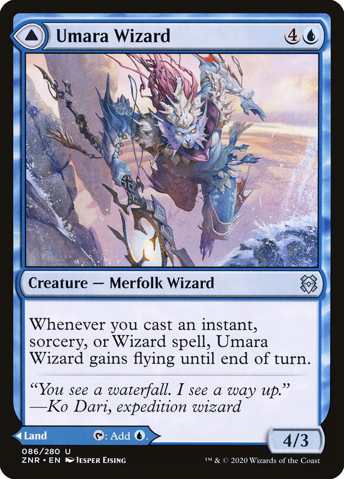 Umara Wizard // Umara Skyfalls [Zendikar Rising] | Impulse Games and Hobbies