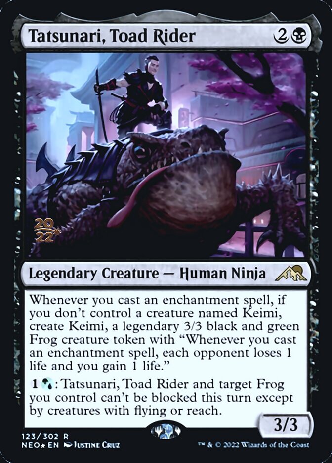 Tatsunari, Toad Rider [Kamigawa: Neon Dynasty Prerelease Promos] | Impulse Games and Hobbies