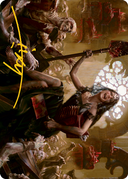 Gisa, Glorious Resurrector Art Card (Gold-Stamped Signature) [Innistrad: Midnight Hunt Art Series] | Impulse Games and Hobbies