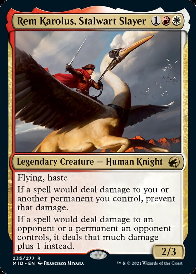 Rem Karolus, Stalwart Slayer [Innistrad: Midnight Hunt] | Impulse Games and Hobbies