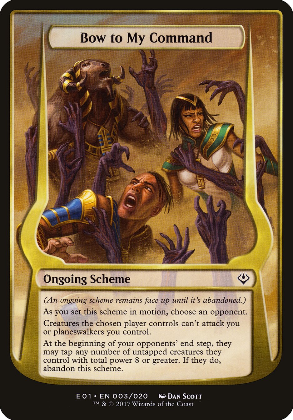 Bow to My Command (Schemes) [Archenemy: Nicol Bolas Schemes] | Impulse Games and Hobbies