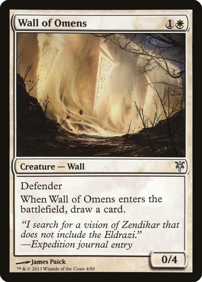 Wall of Omens [Duel Decks: Sorin vs. Tibalt] | Impulse Games and Hobbies