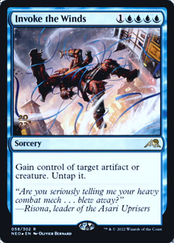 Invoke the Winds [Kamigawa: Neon Dynasty Prerelease Promos] | Impulse Games and Hobbies
