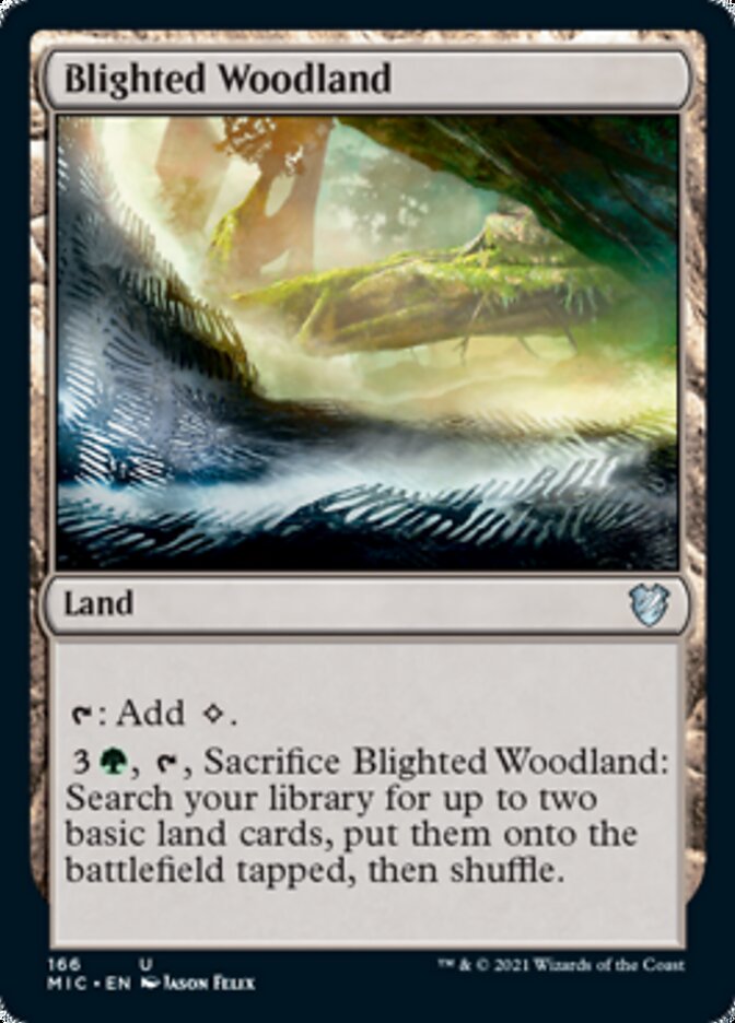 Blighted Woodland [Innistrad: Midnight Hunt Commander] | Impulse Games and Hobbies