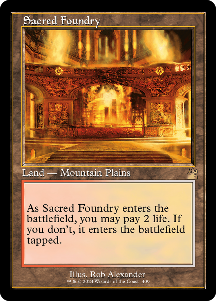 Sacred Foundry (Retro) [Ravnica Remastered] | Impulse Games and Hobbies