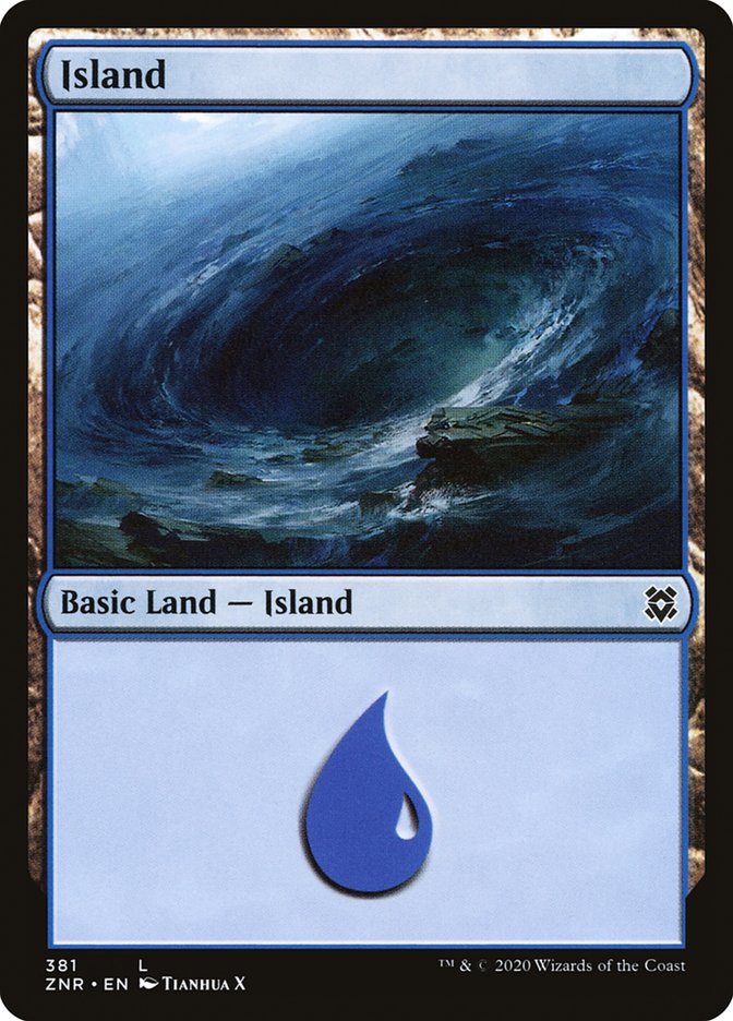 Island (381) [Zendikar Rising] | Impulse Games and Hobbies