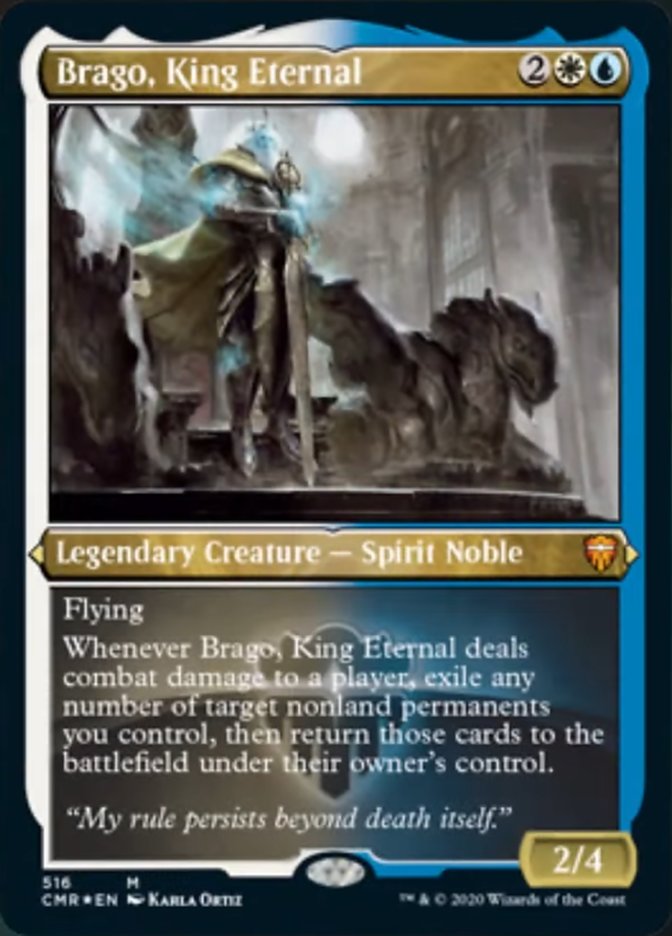 Brago, King Eternal (Etched) [Commander Legends] | Impulse Games and Hobbies