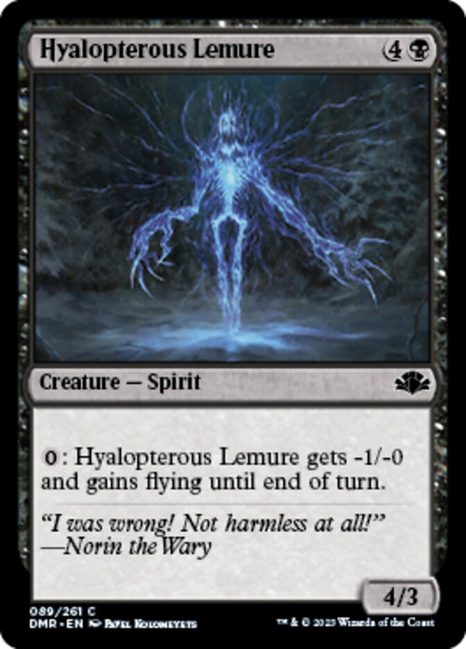 Hyalopterous Lemure [Dominaria Remastered] | Impulse Games and Hobbies