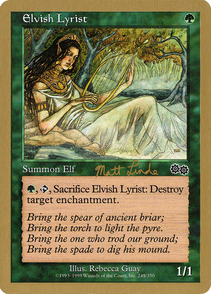 Elvish Lyrist (Matt Linde) [World Championship Decks 1999] | Impulse Games and Hobbies